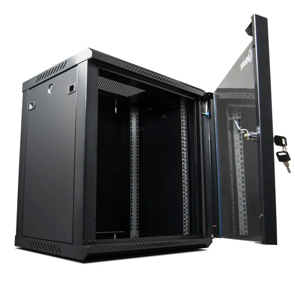 (WM6412) Onlink - Rack de Pared Cerrado Fijo 12U 600x450mm con Puerta de Vidrio (1).webp