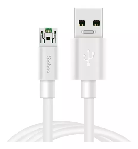 Cable Micro Usb Carga Rápida Datos Yoobao Yb-402M Blanco