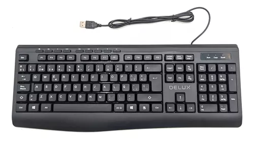 Teclado Delux K7008BU USB Negro