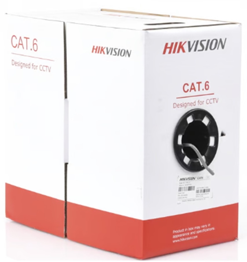 Bobina Cable de Red UTP Gris 305 Metros CAT6 100% Cobre HIKVISION