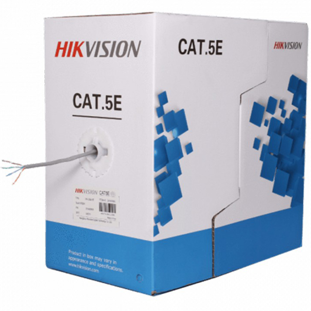 Bobina de Cable de RED de 305m UTP CAT 5E 100% Cobre HIKVISION