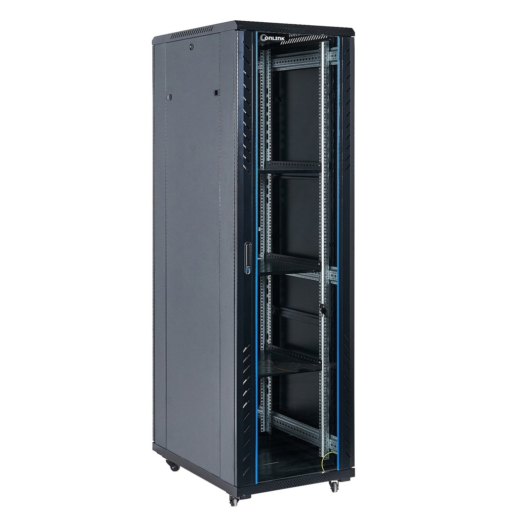 Rack de 42U de Gabinete Cerrado Puerta de Vidrio  Onlink