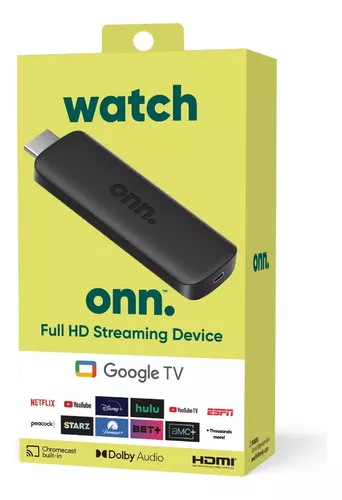 Watch Onn Google Tv 2k Streaming Stick 