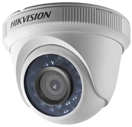 Camara Domo 1MP HD 720P 2.8MM Plástica 4 en 1 
 IP66 de Interior y Exterior IR Turret HIKVISION