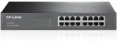 [SG1016D] Switch Rackeable y de Escritorio tp-link 16 Puertos Gigabit TL-SG1016D