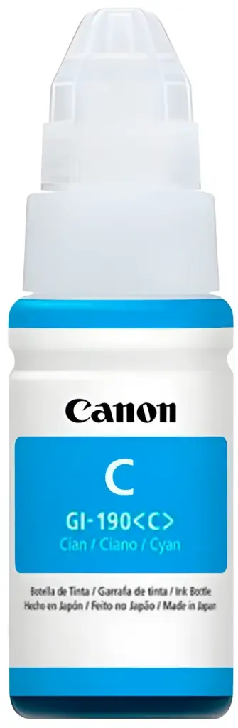 [GI-190-C] Tinta Original Canon GI-190 Cyan 70ml Azul Serie G