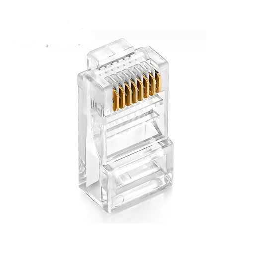 [WP-RJ45-C5100] Conector de Red CAT5E RJ45 x 100 Unidades WIREPLUS