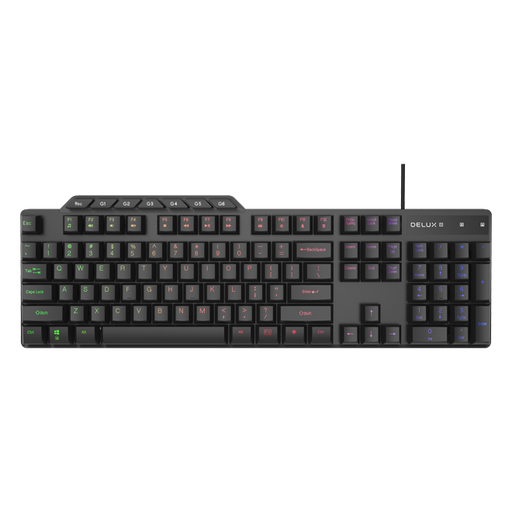 [K9800U] Teclado Gaming Delux K9800U RGB USB Negro