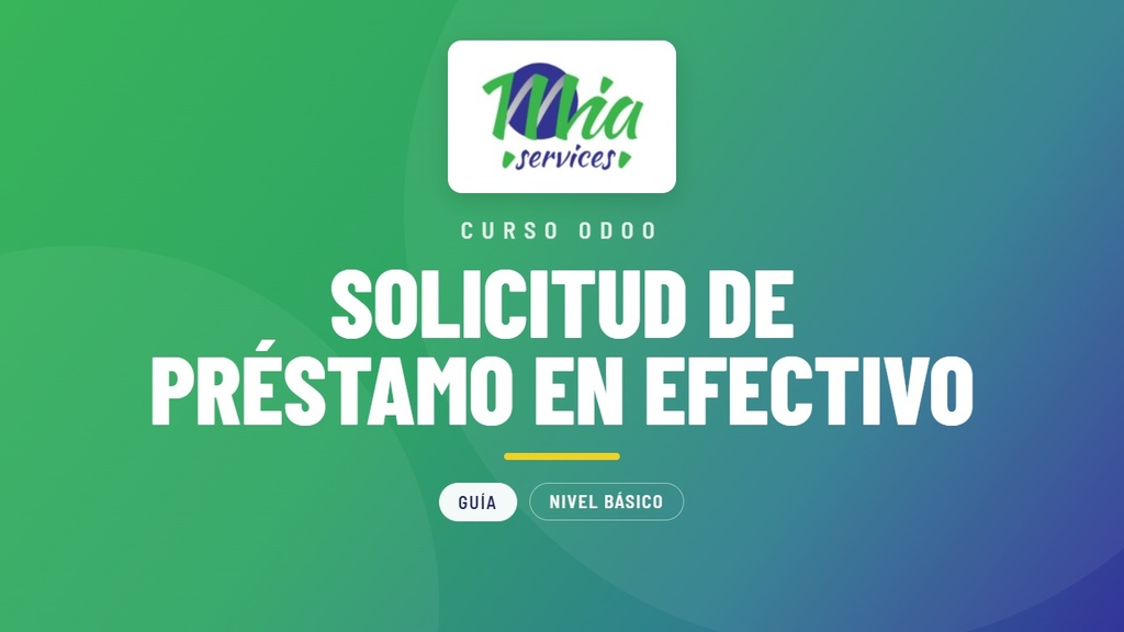 Solicitud de préstamo en efectivo